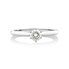 Round-Cut Solitaire Lab Diamond Ring