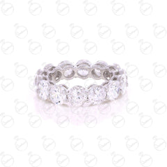 12.75 TCW Round Cut Eternity Moissanite Ring for Women