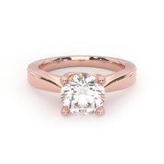 1.50 TCW Round Cut Solitaire Moissanite Ring for Women