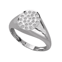 0.25 CT Round Cut Halo Moissanite Ring, diamond, ring, Diamond, Moissanite Ring, White Gold