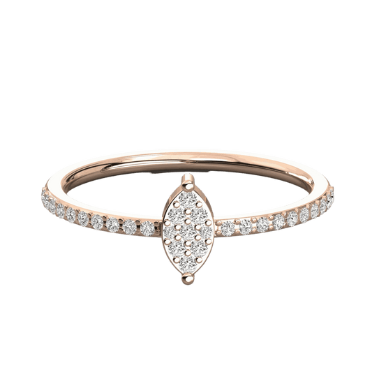 0.50 TCW Round Cut Solitaire With Accents Moissanite Ring for Women