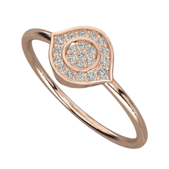 0.20 TC Round Cut Unique Moissanite Ring,  Moissanite Ring, diamond ring, diamond, Ring, Rose Gold..