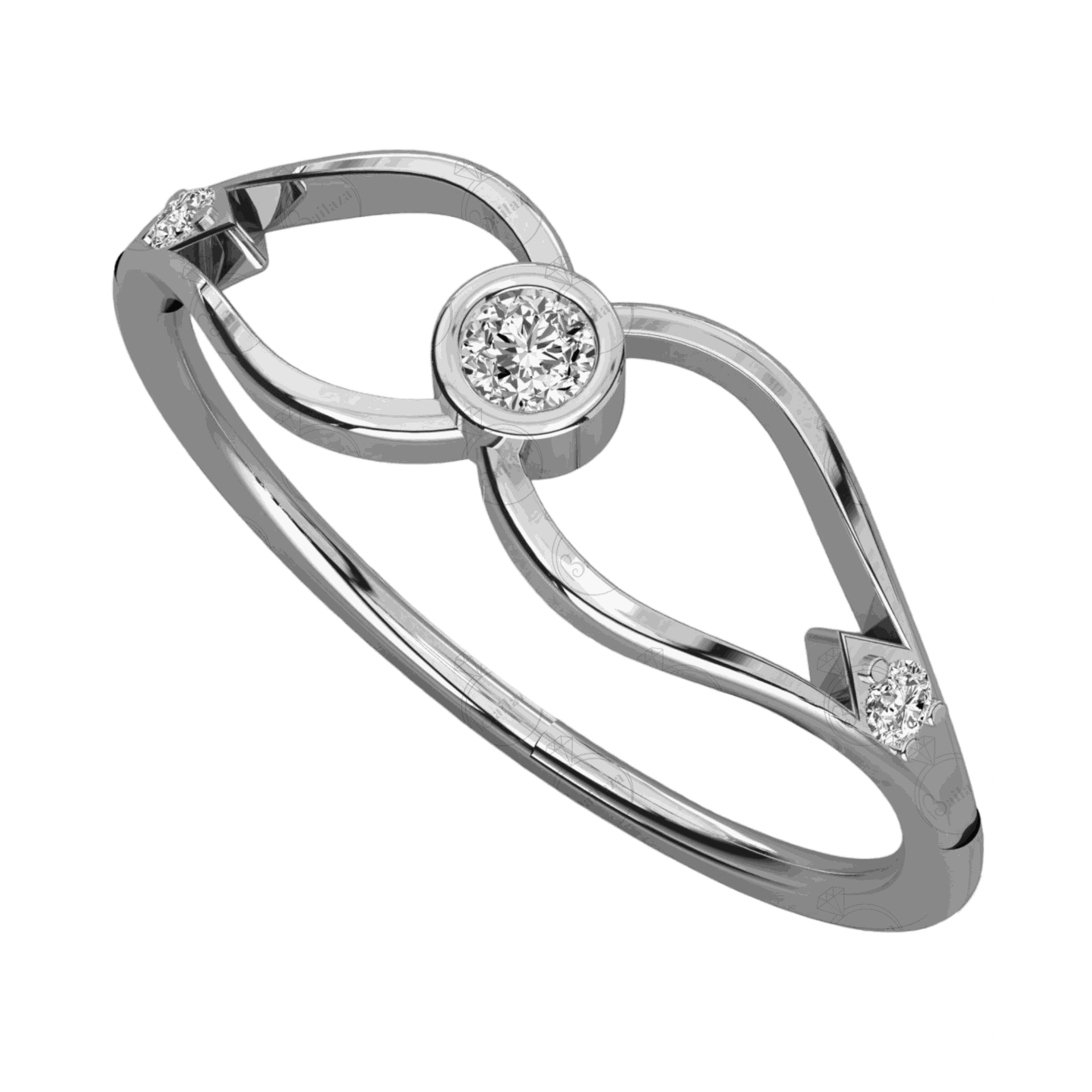 0.20 CT Round Cut 3 Stone Moissanite Ring round cut ring