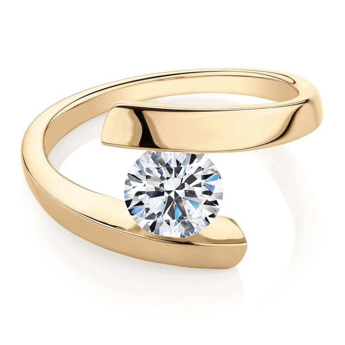 1.25 TCW Round Cut Solitaire Moissanite Ring for Women