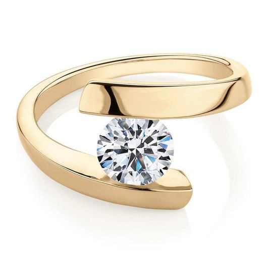 1.25 TCW Round Cut Solitaire Moissanite Ring for Women