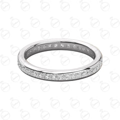 2.00 TCW Princess Cut Eternity Moissanite Ring for Women