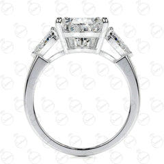 1.95 TCW Pear Cut Solitaire Moissanite Ring for Women