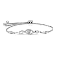 0.85-TCW Round Brilliant Cut Tennis Lab Grown Diamond Bracelet for Women