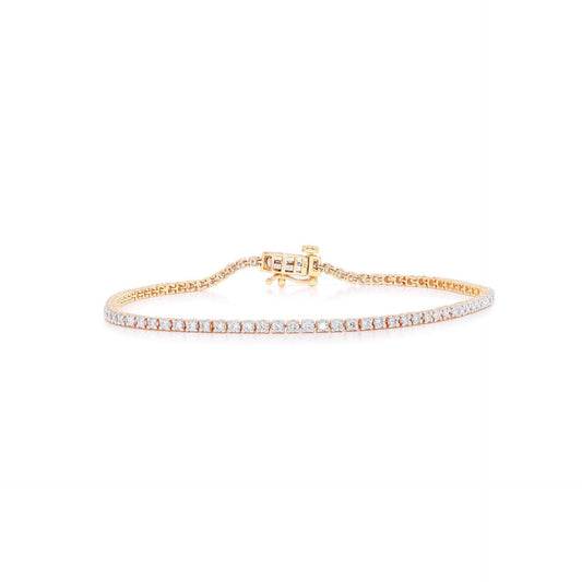 1.20 CTW Round Brilliant-Cut Tennis Lab Grown Diamond Bracelet for Women