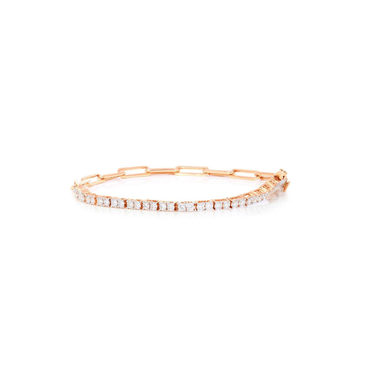 0.45 TCW Round Brilliant Cut Tennis Lab Grown Diamond Bracelet for Women