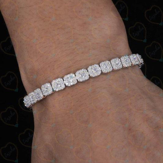 3.40 TCW Round Brilliant Cut Tennis Lab Grown Diamond Bracelet for Women