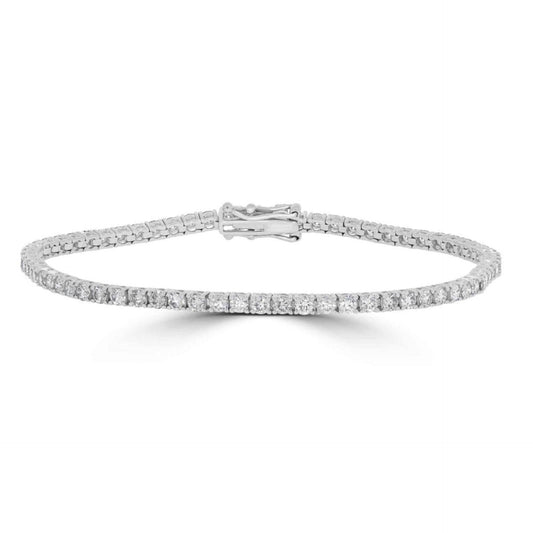 12.00 TCW Round Brilliant Cut Tennis Lab Grown Diamond Bracelet for Women