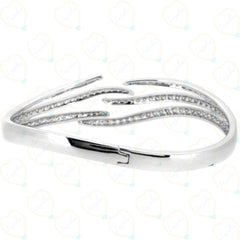 2.50 CTW Round Brilliant Cut Unique Lab-Grown Diamond Bracelet for Women