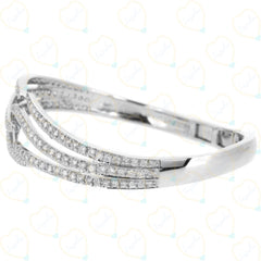 2.50 CTW Round Brilliant Cut Unique Lab-Grown Diamond Bracelet for Women