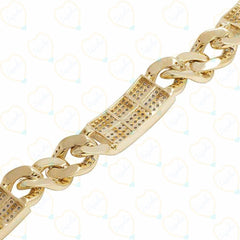 12.00 TCW Round Cut Hip Hop Lab Grown Diamond Bracelet for Women