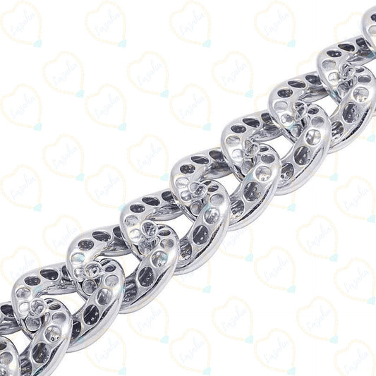 16.00 TCW Round Cut Hip Hop Lab Grown Diamond Bracelet for Women