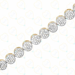 3.70 TCW Round Cut Enhancer Lab Grown Diamond Bracelet for Women