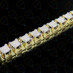 2.80 TCW Round Cut Hip Hop Lab Grown Diamond Bracelet for Women