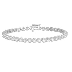 34.00 TCW Round Cut Hip Hop Lab Grown Diamond Bracelet for Women