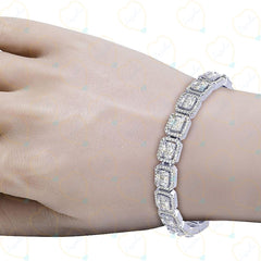 3.20 TCW Round Cut Tennis Lab Grown Diamond Bracelet for Women