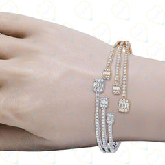 4.50 TCW Round Cut Tennis Lab Grown Diamond Bracelet for Women