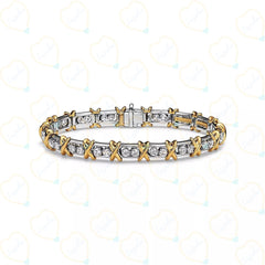 1.00CTW Round Brilliant Cut Tennis Lab Grown Diamond Bracelet for Women