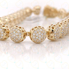 2.00 CTW Round Brilliant Cut Tennis Lab Grown Diamond-Bracelet for Women