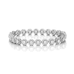 4.30 CTW Round Brilliant Cut Tennis Lab Grown Diamond Bracelet for Women