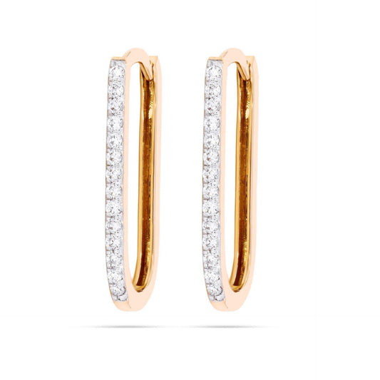 1.70 CTW Round Cut Huggie Hoop Lab Grown Diamond Earrings for Women