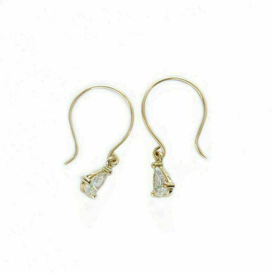 1.50 CTW Pear Cut Drop Dangle Lab Grown Diamond Earrings for Women