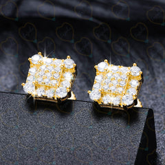 0.90 CTW Round Cut Stud Lab Grown Diamond Earrings for Women