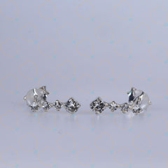 Round Cut Stud Lab Grown Diamond Earrings for Women