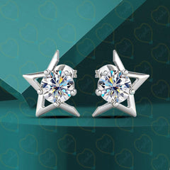 2.00 CTW Round Cut Stud Lab Grown Diamond Earrings for Women