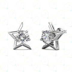 2.00 CTW Round Cut Stud Lab Grown Diamond Earrings for Women