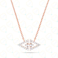 0.50 TCW Round Cut Charm Lab Grown Diamond Pendant for Women