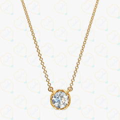 2.00 TCW Round Cut Charm Lab Grown Diamond Pendant for Women