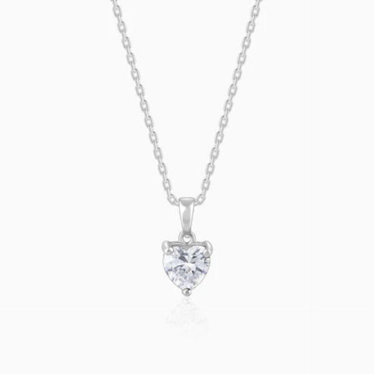 2.00 TCW Heart Cut Charm Lab Grown Diamond Pendant for Women