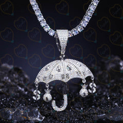 4.00 TCW Round Cut Hip Hop Lab Grown Diamond Pendant for Women