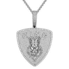 2.00 TCW Round Cut Hip Hop Lab Grown Diamond Pendant for Women