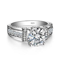 1.00 TCW Round Cut Halo Lab Grown Diamond Ring for Women