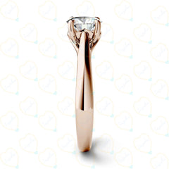 1.70 TCW Round Cut Solitaire Lab Grown Diamond Ring for Women