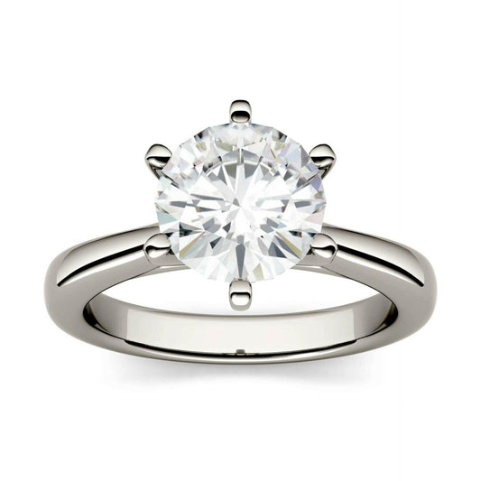 1.70 TCW Round Cut Solitaire Lab Grown Diamond Ring for Women