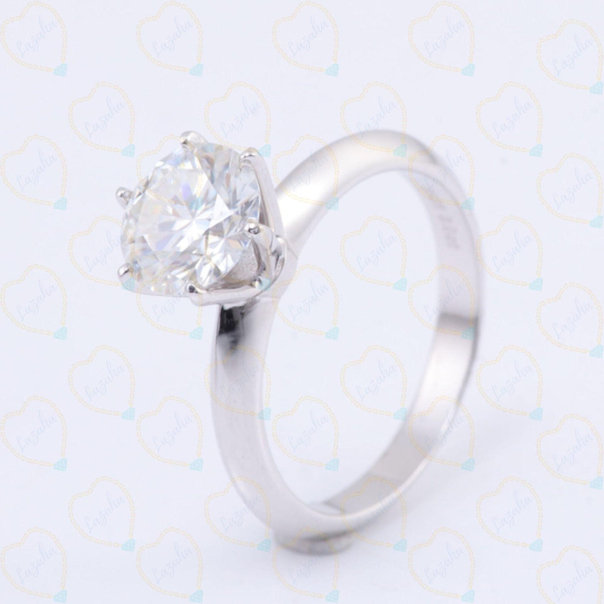 2.00 TCW Round Cut Solitaire Lab Grown Diamond Ring for Women