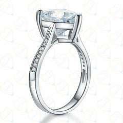 2.00 CTW Heart Cut Solitaire With Accents Lab Grown Diamond Ring for Women