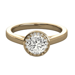 1.70 TCW Round Cut Halo Lab Grown Diamond Ring for Women