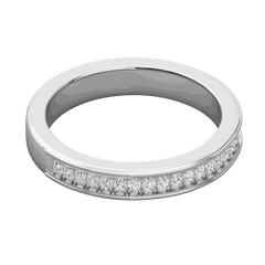 0.40 CTW Round Cut Half Eternity Lab Grown Diamond Ring, Diamond Ring For Women, 0.40 CT Round Cut, Half Eternity Diamond Ring, Round Cut Diamond Ring, Lab grown Diamond Ring, 0.40 CT Diamond Ring, Fine jewelry, fine jewelry brand, diamonds jewelry, engagement rings, Diamond Ring Settings