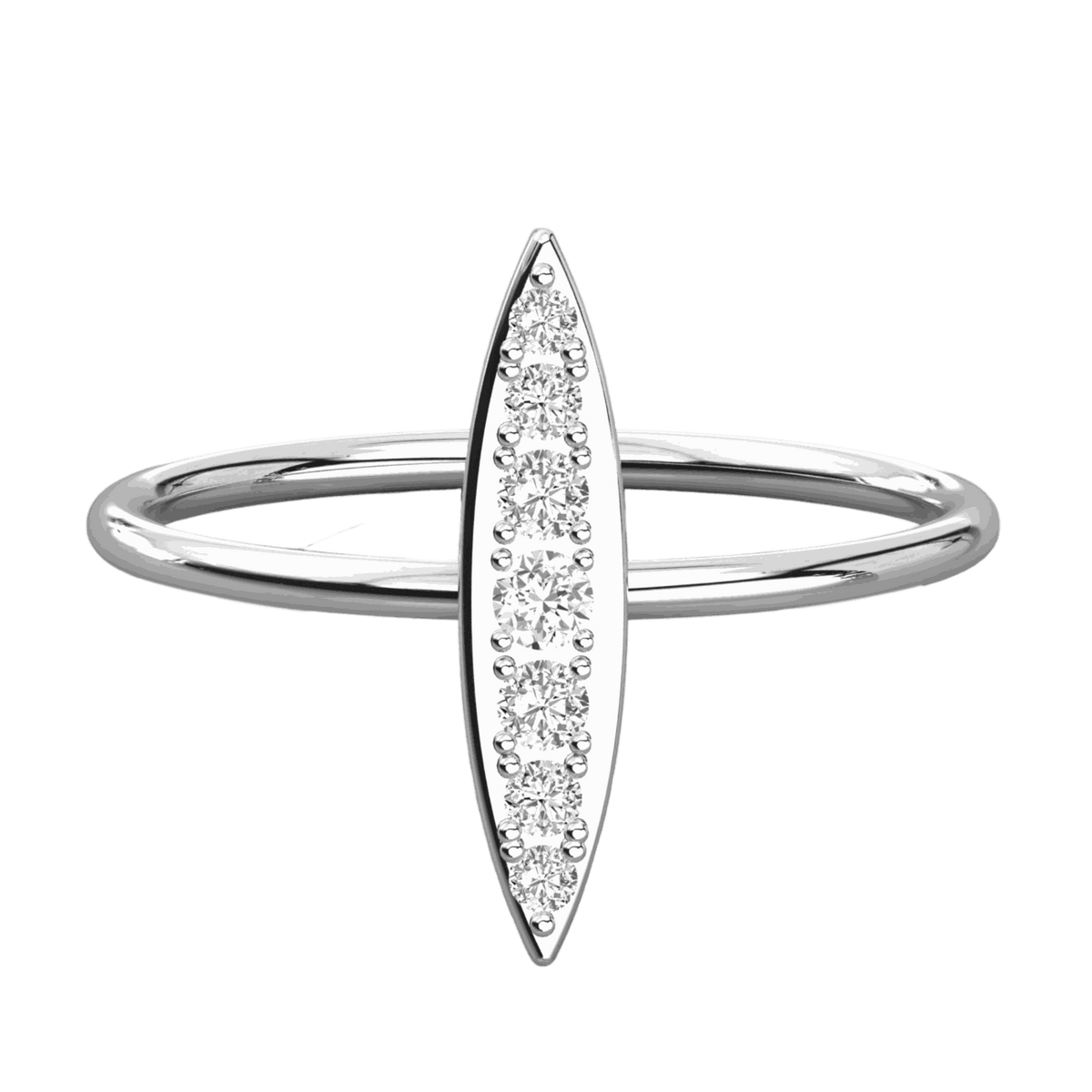 Round Cut Unique Lab Grown Diamond Ring for Women