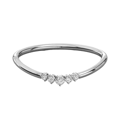 Round Cut 5 Stone Lab Grown Diamond Ring for Women