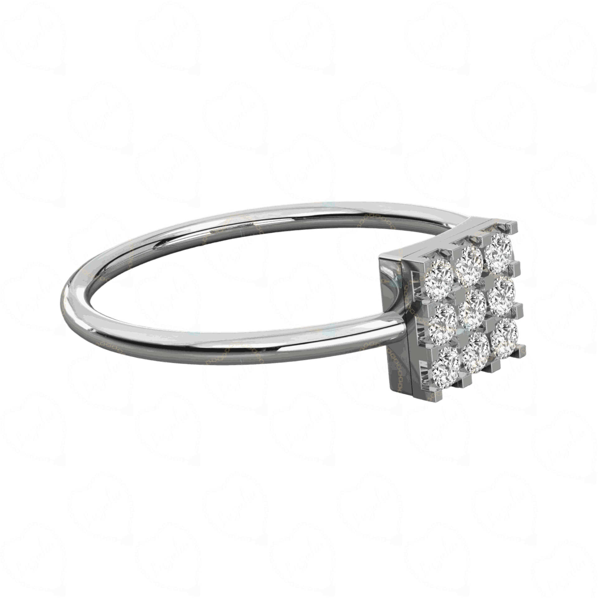 0.30 CTW Round Cut Unique Lab Grown Diamond Ring, Diamond, diamond ring, Lab grown diamond ring, 0.30 CT diamond ring, White Gold Diamond ring