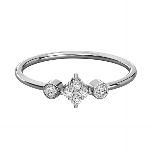 0.50 CTW Round Cut Unique Lab Grown Diamond Ring for Women